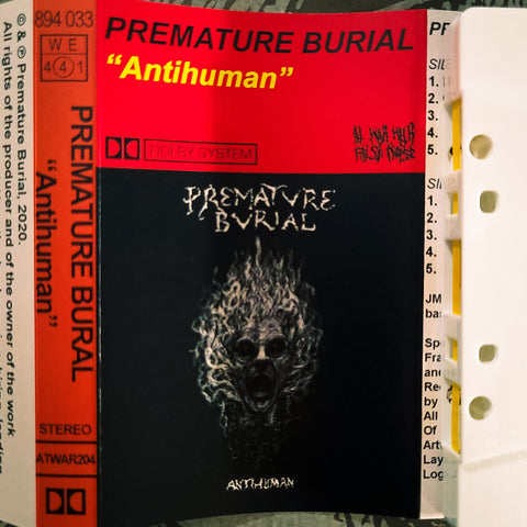 Premature Burial - "Antihuman" Cassette